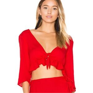 For Love & Lemons Swim Coverup Toledo Top